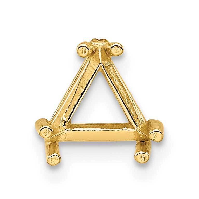 Trillion Or Triangle Double 3 Prong 7.0mm Setting 14k Yellow Gold YG277-7