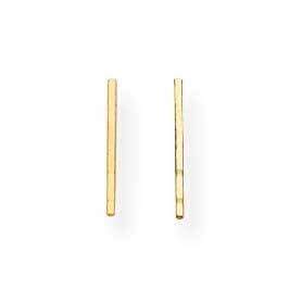 Double Notched Friction Earring Post 14k Yellow Gold YG695, MPN: YG695,