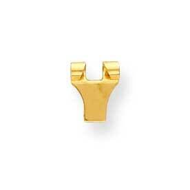 Stamped Small Yoke Omega Clip Component 14k Yellow Gold YG765