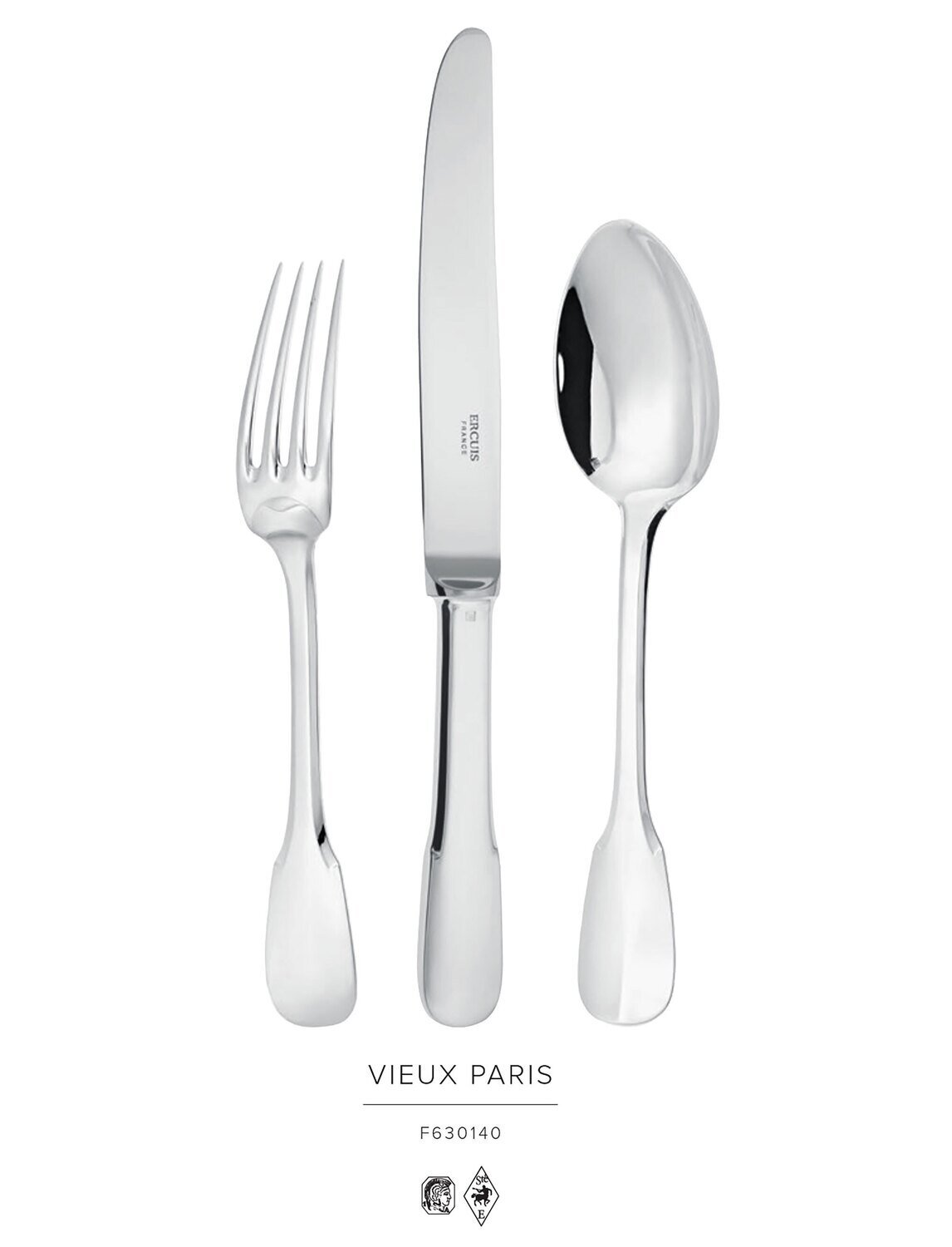 Ercuis Vieux Paris Dinner Fork Sterling Silver F630140-02, MPN: F630140-02, 3660656037125