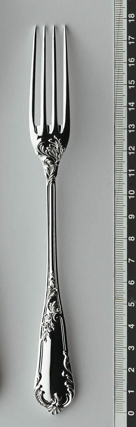 Ercuis Rocaille Dessert Fork Sterling Silver F630720-05, MPN: F630720-05, 3660656039303