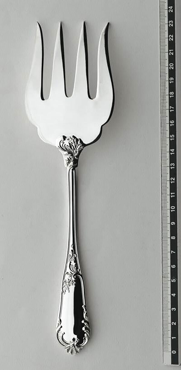 Ercuis Rocaille Fish Serving Fork Sterling Silver F630720-47, MPN: F630720-47, 3660656039617