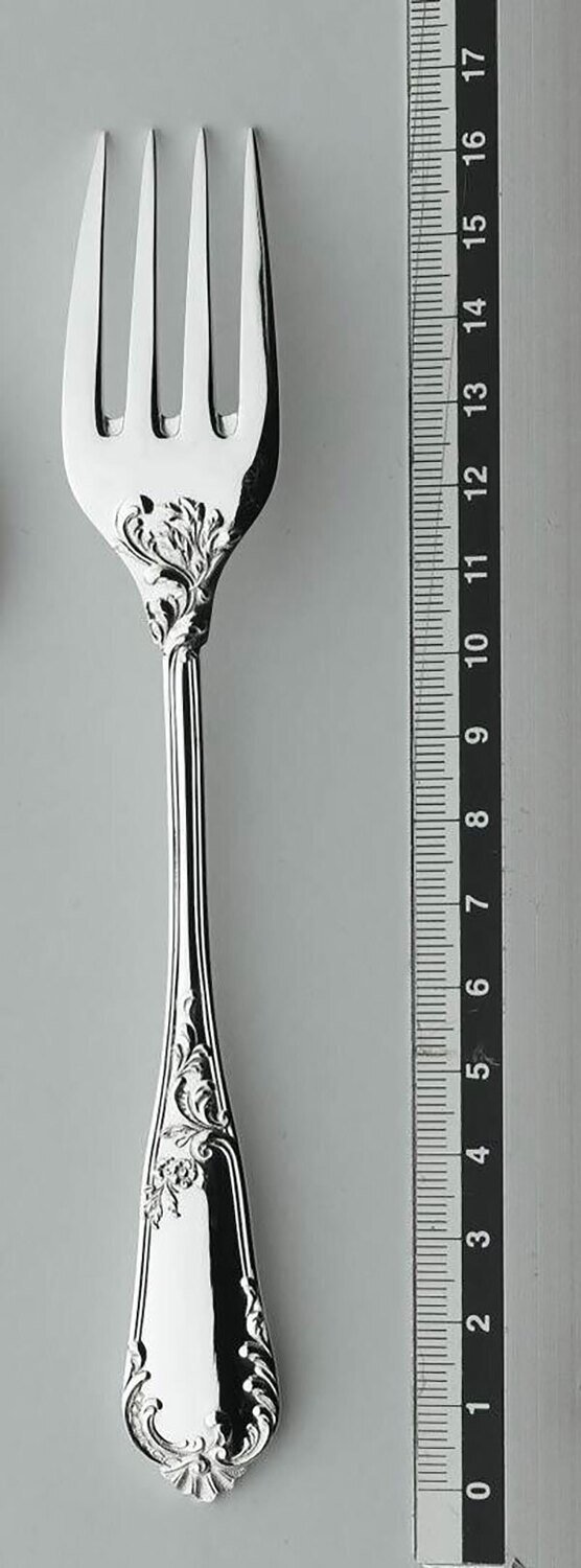 Ercuis Rocaille Individual Salad Fork Sterling Silver F630720-94, MPN: F630720-94, 3660656039884