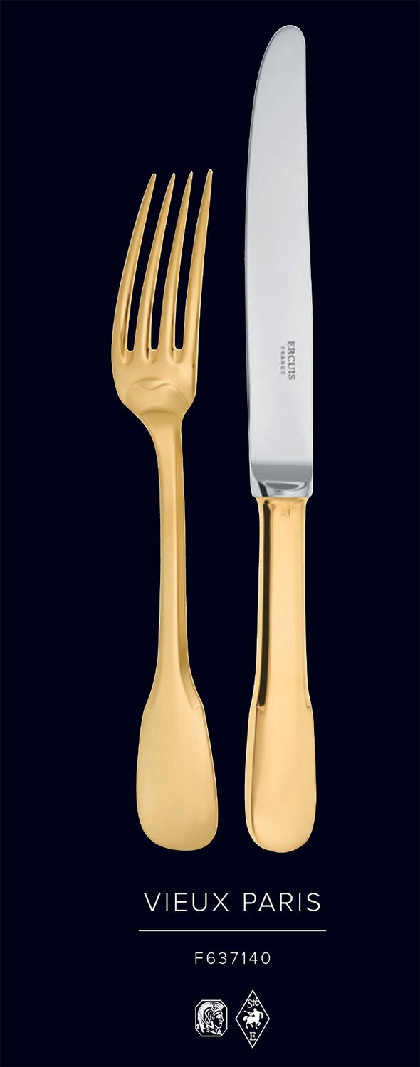 Ercuis Vieux Paris After-Dinner Tea Spoon Gold on Sterling Silver F637140-09, MPN: F637140-09, 3660…