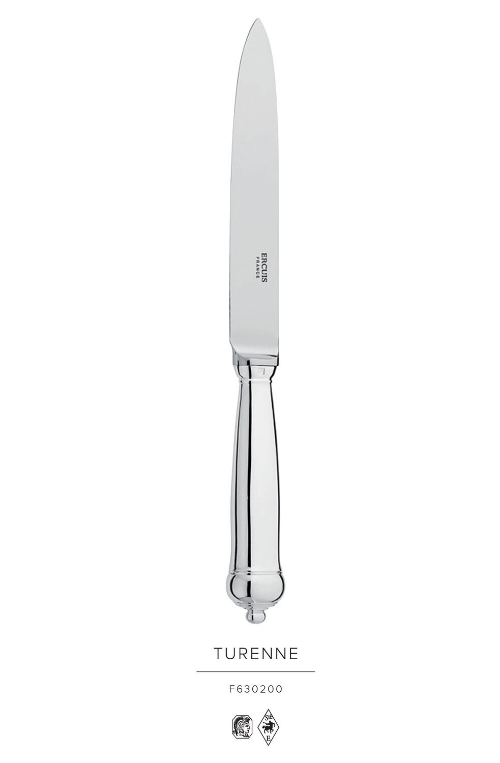 Ercuis Turenne Pie Knife Silver Plated F650200-78