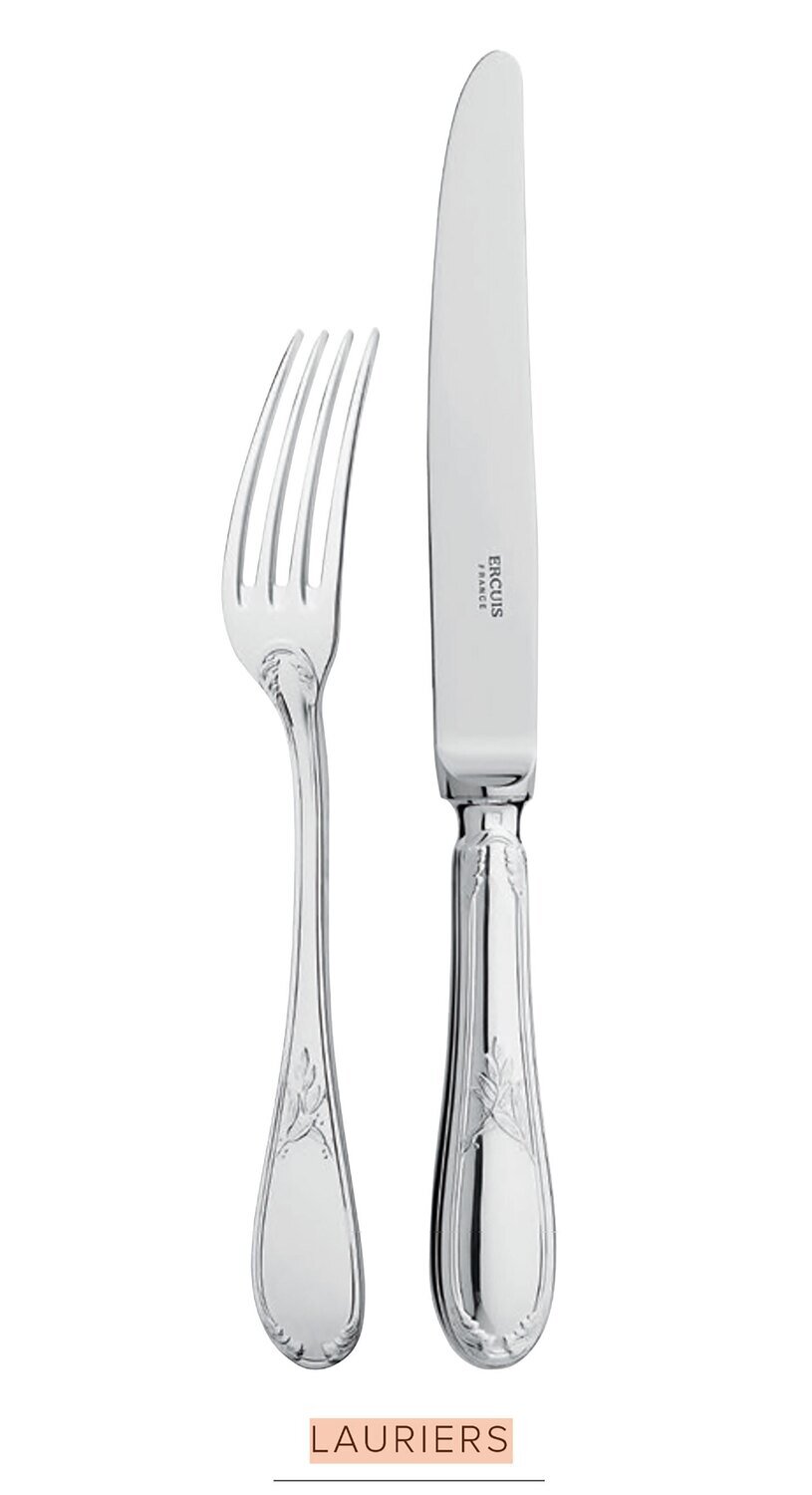 Ercuis Lauriers Place Knife Silver Plated F650460-93, MPN: F650460-93, 3660656051411