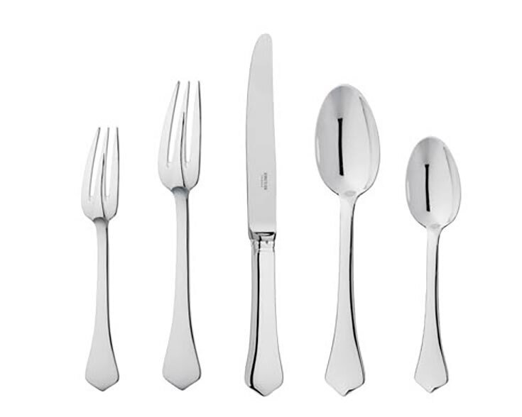 Ercuis Brantome 5 Piece Place Setting with Anti-Tarnish Bag Sterling Silver F630150-DF