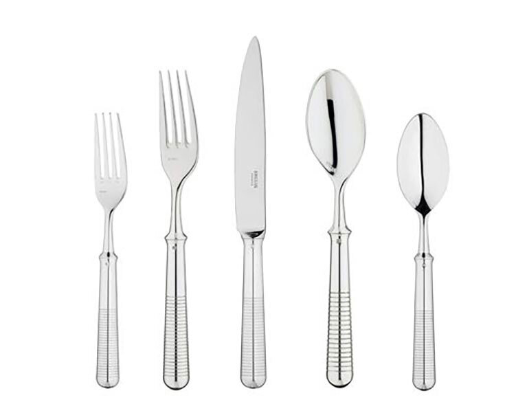 Ercuis Transat 5 Piece Place Setting with Anti-Tarnish Bag Silver Plated F650820-DF