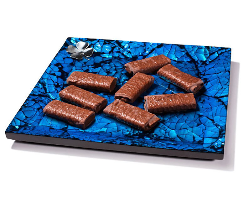LADORADA Mother Of Pearl Blue Accent Tray AT-MB-AC-0808, MPN: AT-MB-AC-0808,