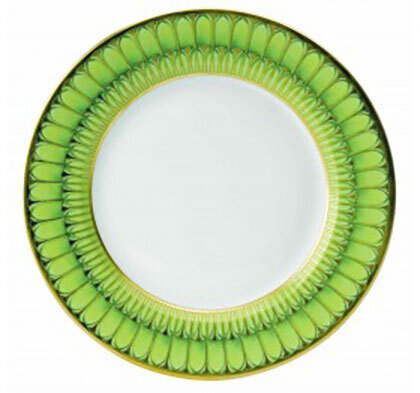 Deshoulieres Arcades Green Dinner Plate AP-MZ6722