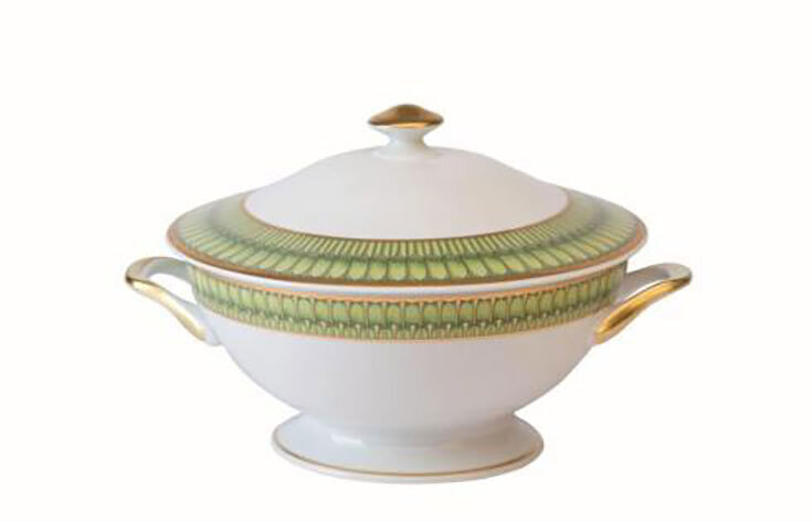 Deshoulieres Arcades Green Footed Soup Tureen SPPI-MZ6722