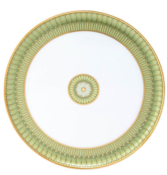 Deshoulieres Arcades Green Round Cake Platter PTA-MZ6722