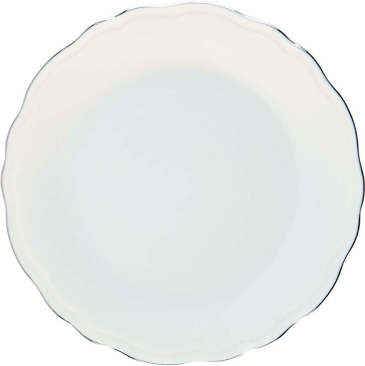 Deshoulieres Colbert White Platinum Filet Dessert Plate AD-CO3188