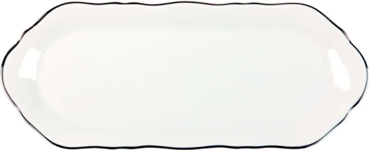 Deshoulieres Colbert White Platinum Filet Rectangular Cake Platter PCK-CO3188, MPN: PCK-CO3188,