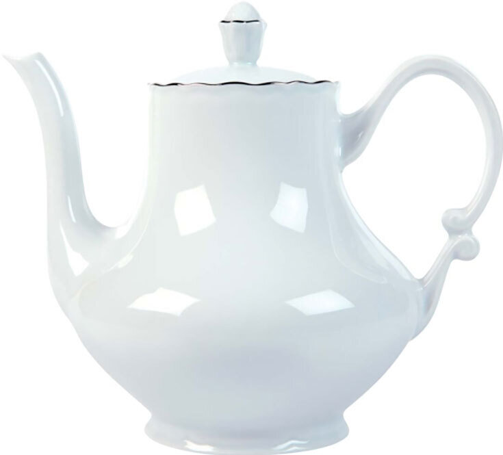 Deshoulieres Colbert White Platinum Filet Teapot TH-CO3188