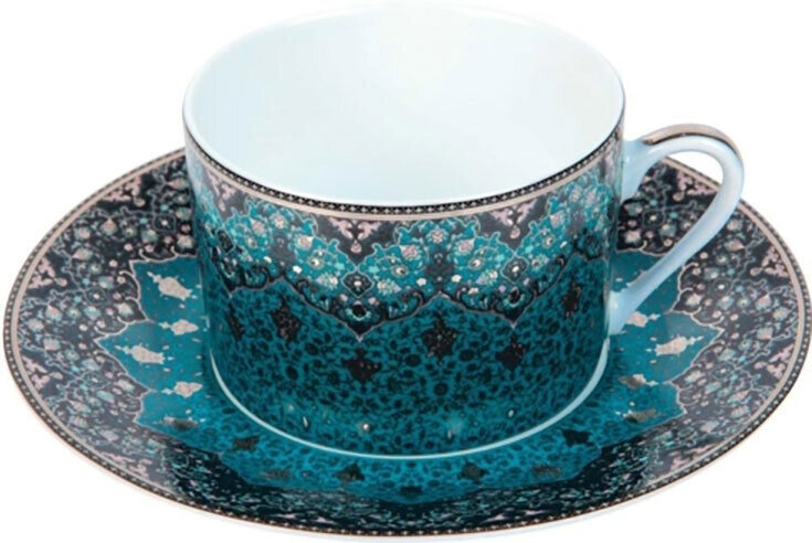 Deshoulieres Dhara Peacock Tea Saucer ST-RI3189, MPN: ST-RI3189, 3104361366199