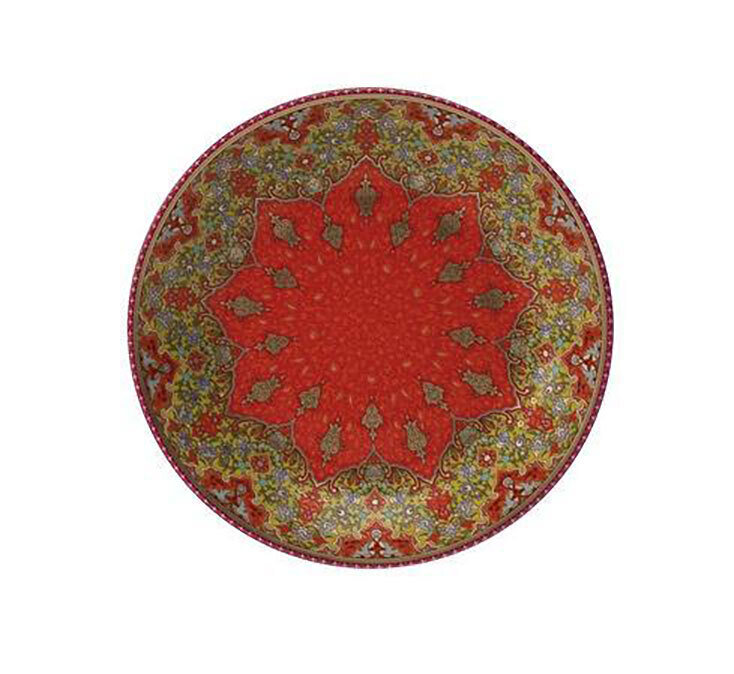 Deshoulieres Dhara Red Bread &amp; Butter Plate APP-RI7438, MPN: APP-RI7438, 3104361291750