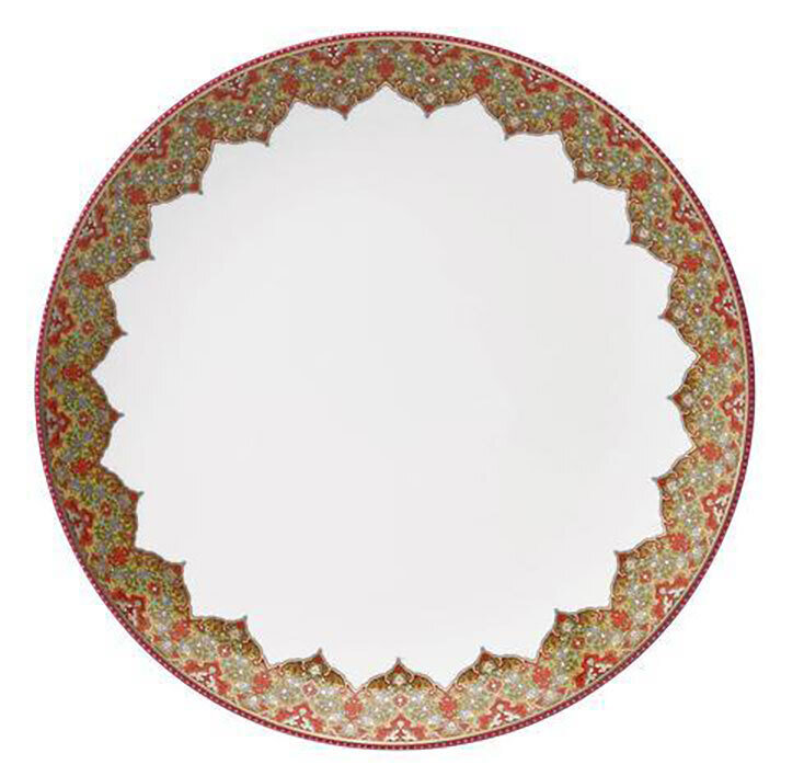 Deshoulieres Dhara Red Deep Round Platter PC-RI7438, MPN: PC-RI7438, 3104361259187