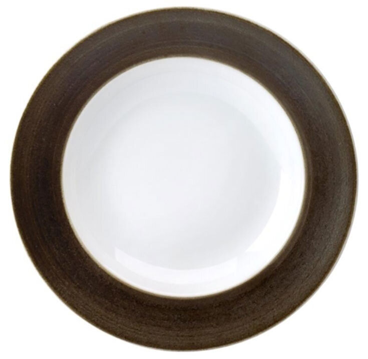 Deshoulieres Galileum Graphite Rim Soup Plate ACA-RI7308, MPN: ACA-RI7308,