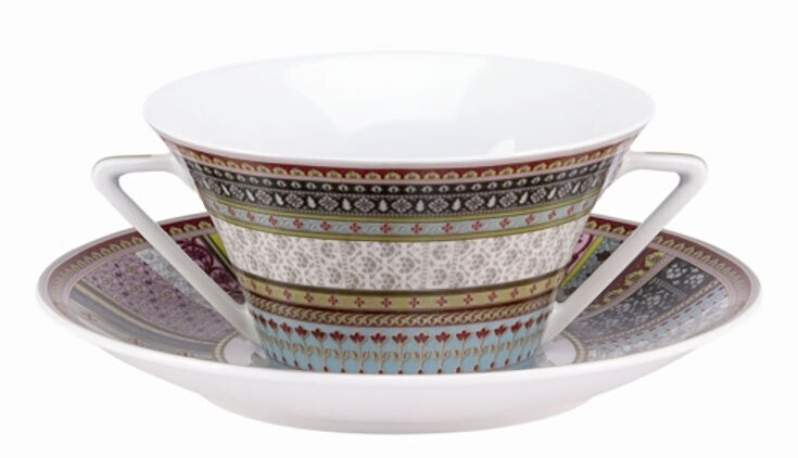Deshoulieres Ispahan Cream Soup Saucer SBB-HA3129, MPN: SBB-HA3129, 3104361318631