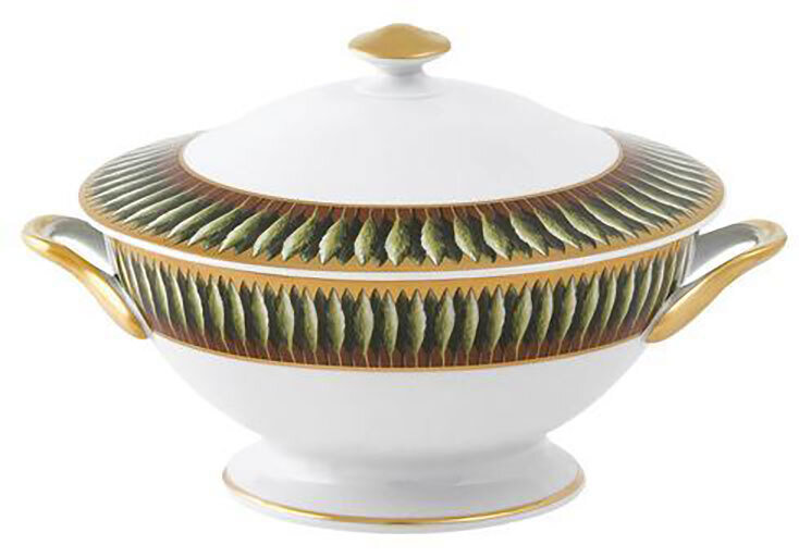 Deshoulieres Jardins De Florence Footed Soup Tureen SPPI-MZ6721, MPN: SPPI-MZ6721, 3104360557048