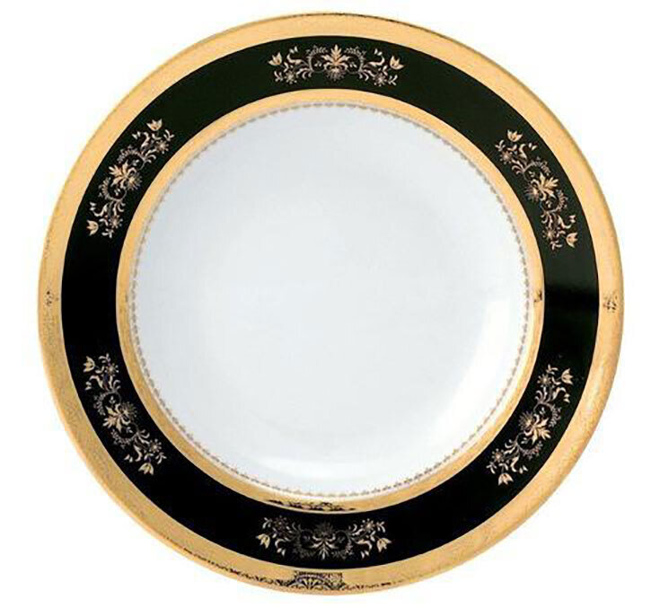 Deshoulieres Orsay Black Dinner Plate AP-RI7419