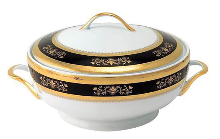 Deshoulieres Orsay Black Soup Tureen SP-RI7419, MPN: SP-RI7419, 3104361263702