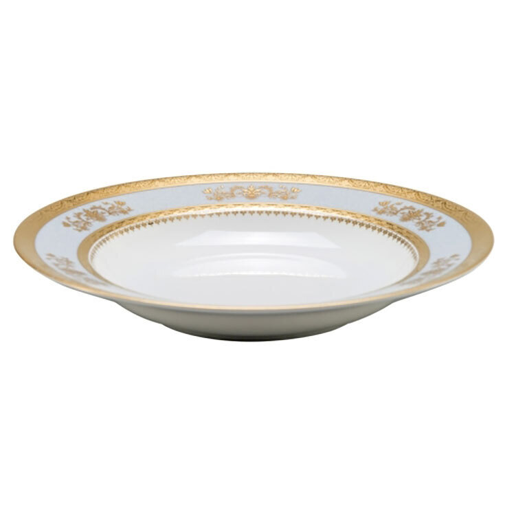 Deshoulieres Orsay Powder Blue Rim Soup Plate ACA-RI6289, MPN: ACA-RI6289, 3104360022331