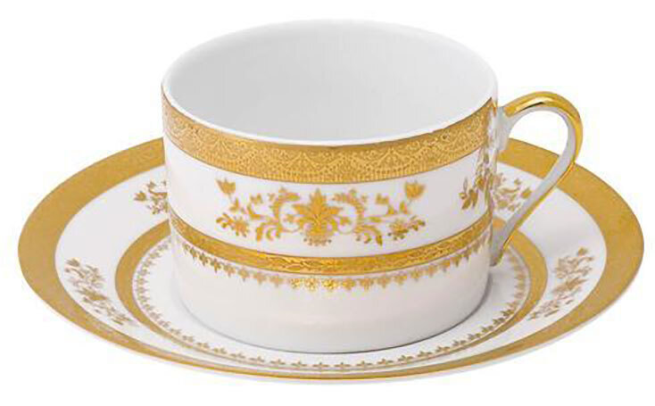 Deshoulieres Orsay White Tea Saucer ST-RI6287