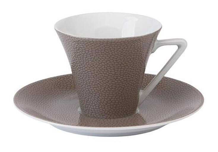 Deshoulieres Seychelles Taupe Coffee Saucer SC-HA7432