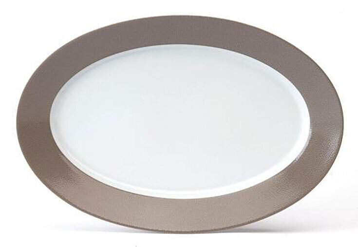 Deshoulieres Seychelles Taupe Oval Platter POV-HA7432, MPN: POV-HA7432, 3104361275590