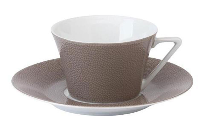 Deshoulieres Seychelles Taupe Tea Saucer ST-HA7432, MPN: ST-HA7432, 3104361241816