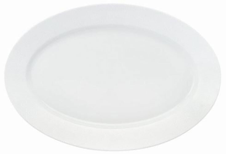 Deshoulieres Seychelles White Oval Platter POV-HA6987