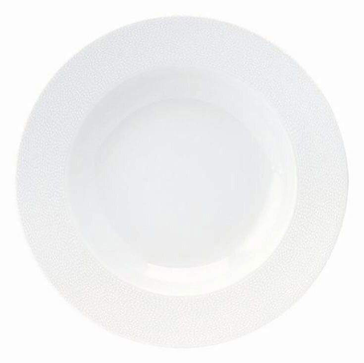 Deshoulieres Seychelles White Rim Soup Plate ACA-HA6987, MPN: ACA-HA6987, 3104360745117