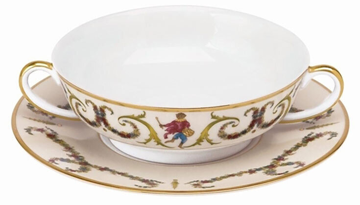 Deshoulieres Songes Du Xviiie Cream Soup Saucer SBBC-MZ6294, MPN: SBBC-MZ6294,