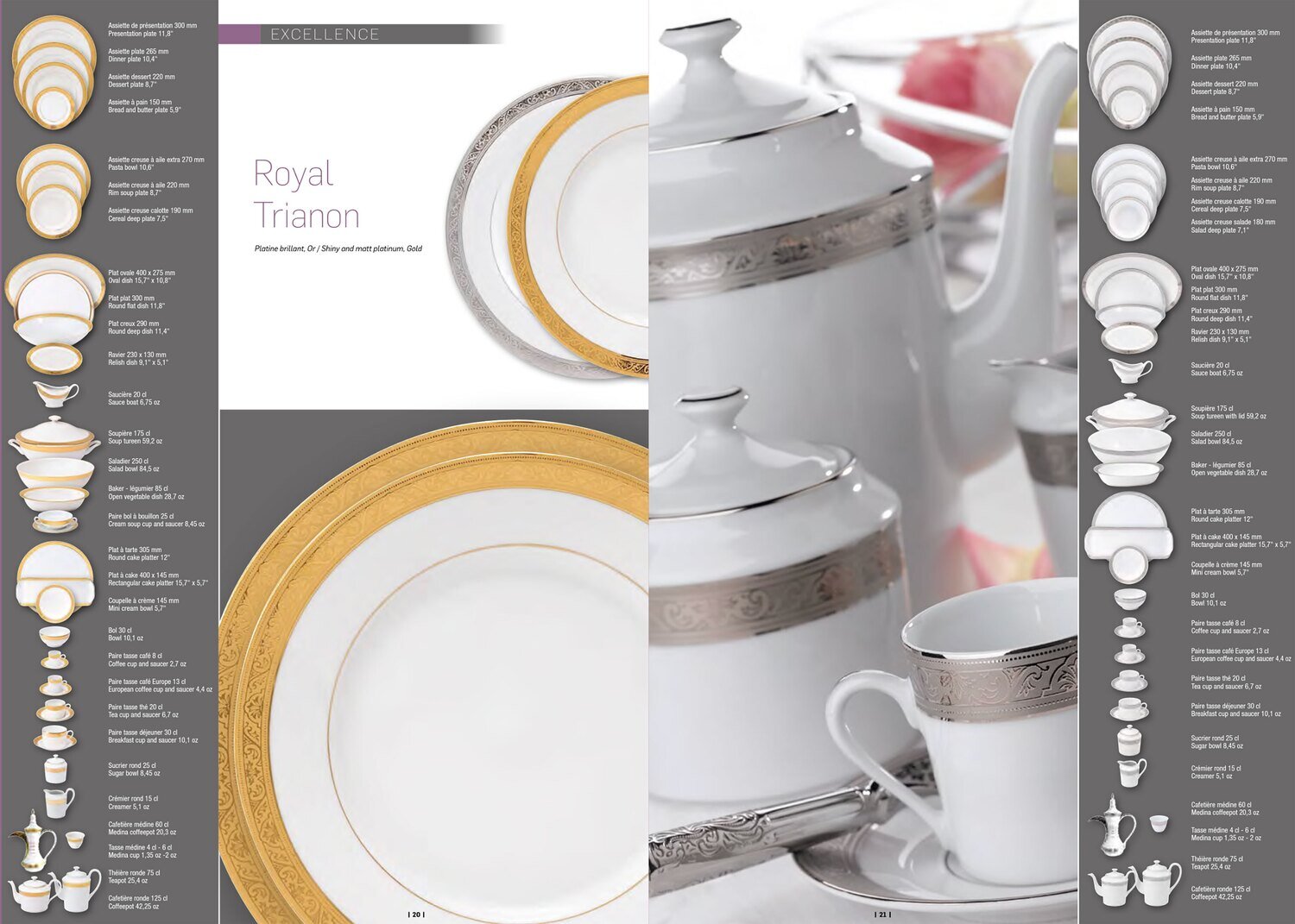 Deshoulieres Royal Trianon Gold Breakfast Saucer SG-RI7070, MPN: SG-RI7070,