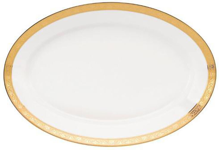 Deshoulieres Trianon Gold Oval Platter POV-RI7070