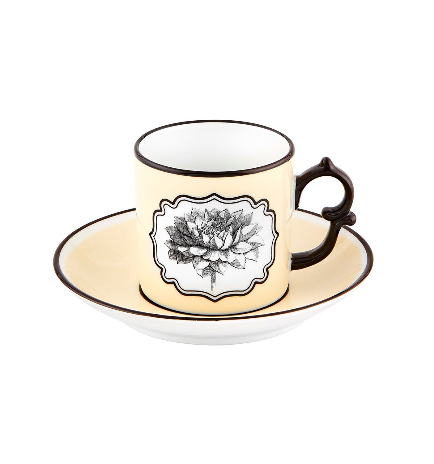 Vista Alegre Christian Lacroix Herbariae Coffee Cup and Saucer Yellow 21133516, MPN: 21133516, 5605…