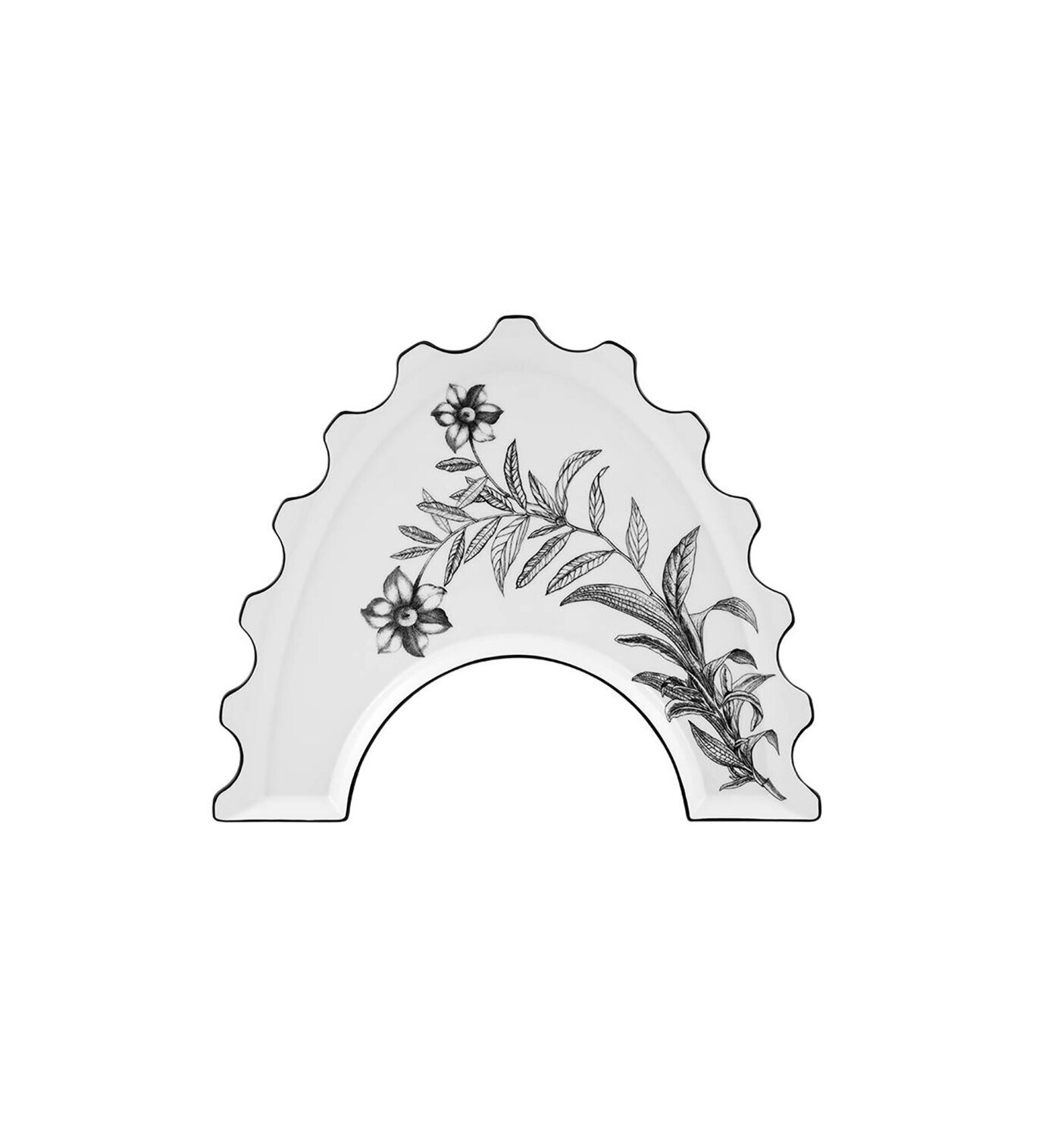 Vista Alegre Christian Lacroix Herbariae Parade Half Moon Tray F 21136062, MPN: 21136062,