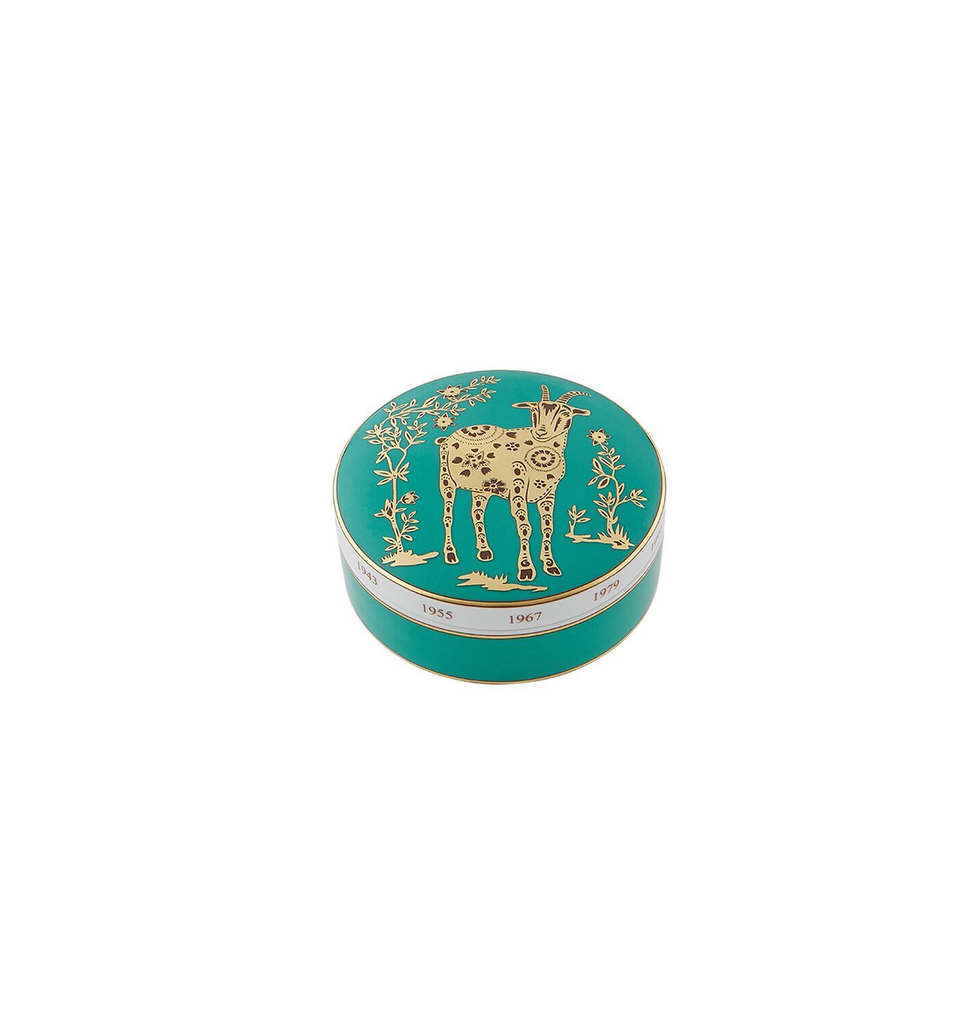 Vista Alegre Golden Large Round Box Cabra 21135928, MPN: 21135928,