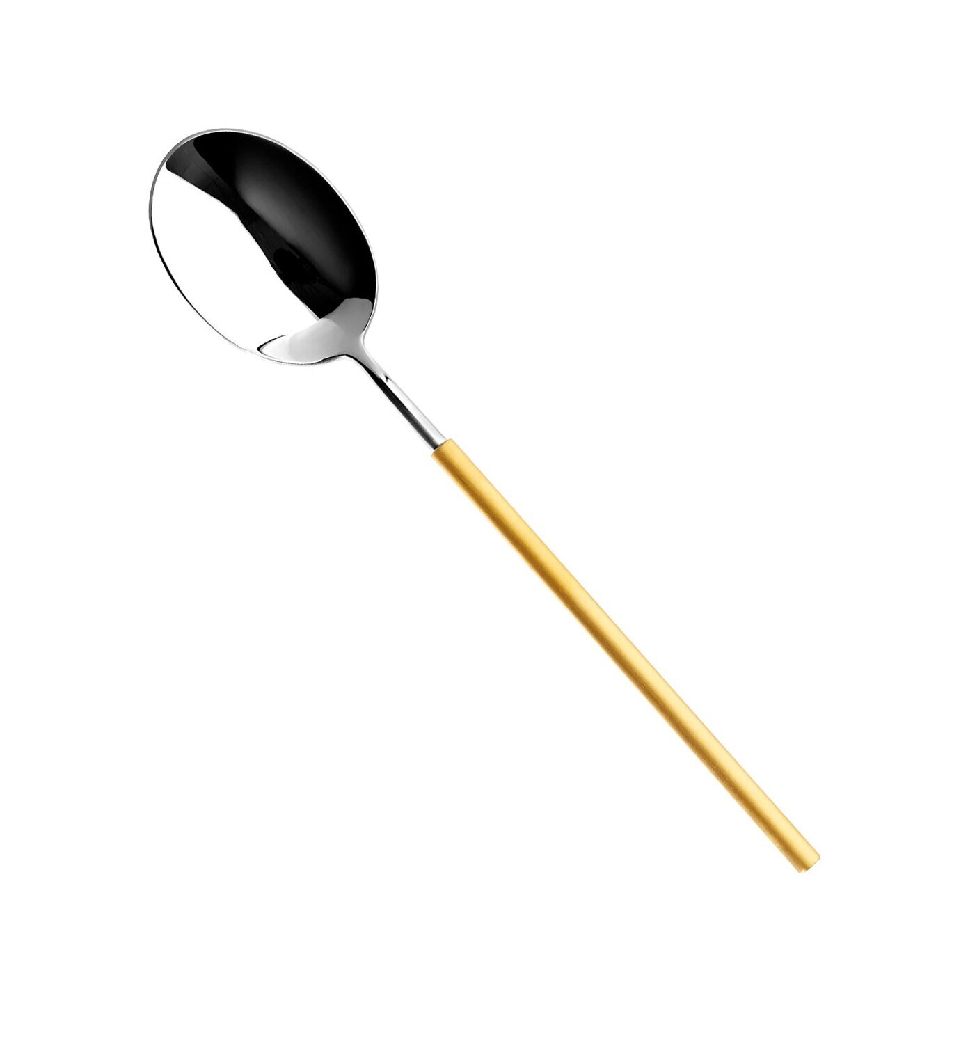 Vista Alegre Domo Matt Gold Handle Serving Spoon 27020869