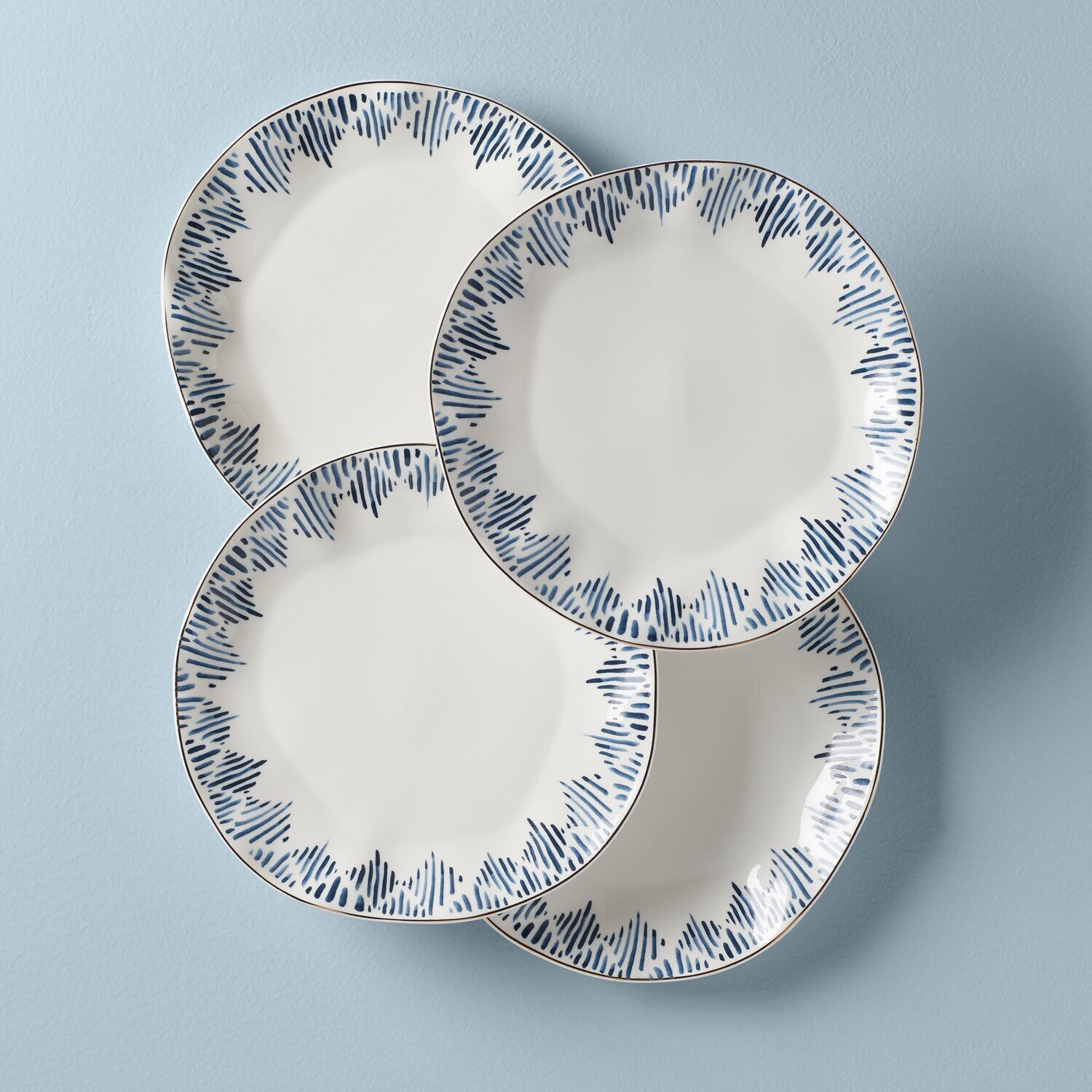 Lenox Blue Bay Dinner Plate Ikat Set of 4 891019, MPN: 891019, 194372001908