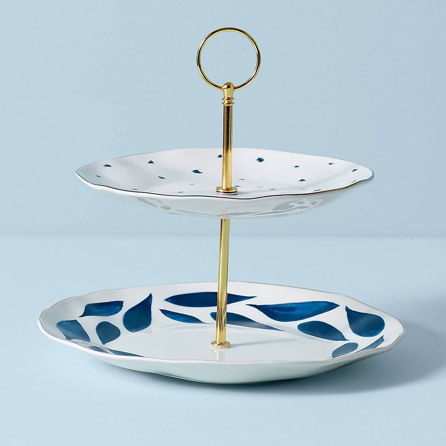 Lenox Blue Bay 2 Tiered Server 890202, MPN: 890202, 882864856555