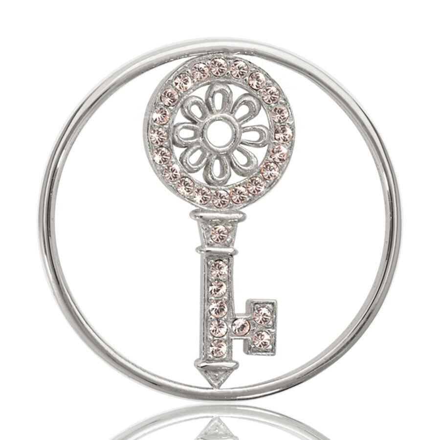 Nikki Lissoni Key To My Heart Silver Plated 33mm Coin C1004SM