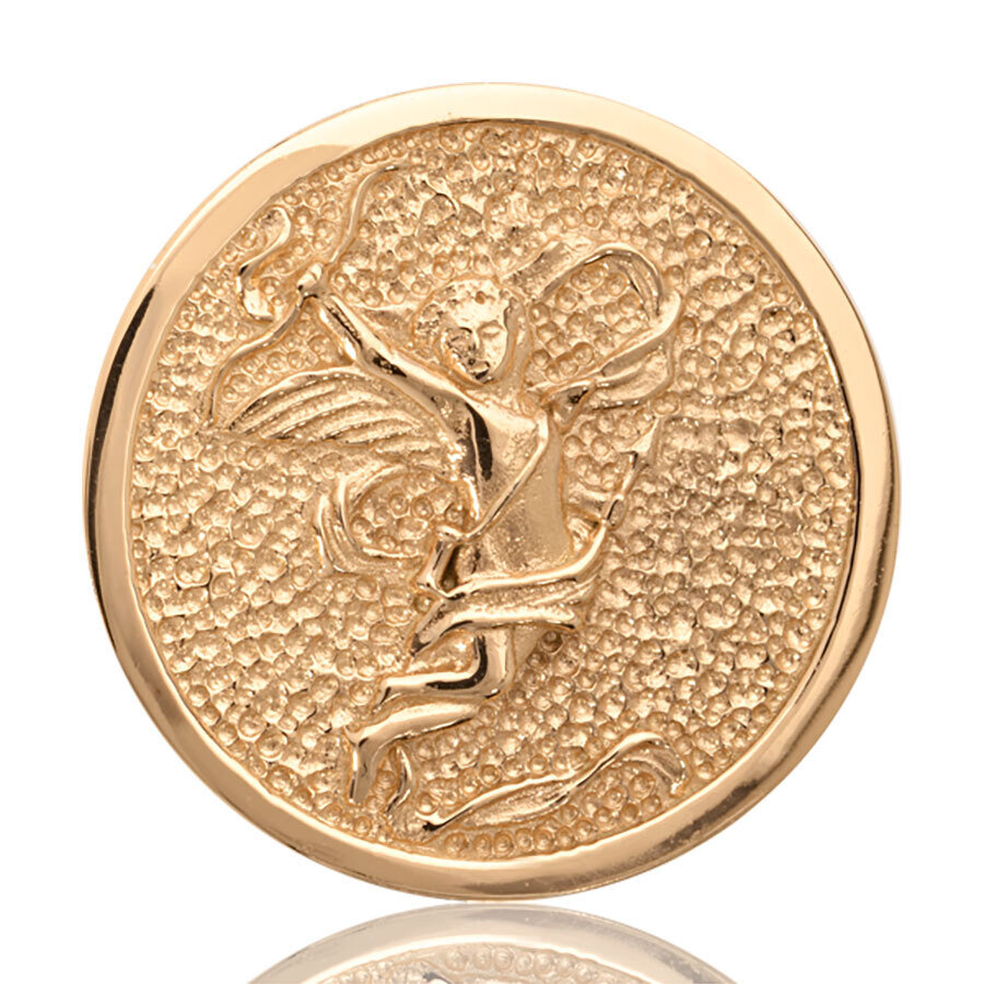 Nikki Lissoni Cupid Gold Plated 33mm Coin C1007GM