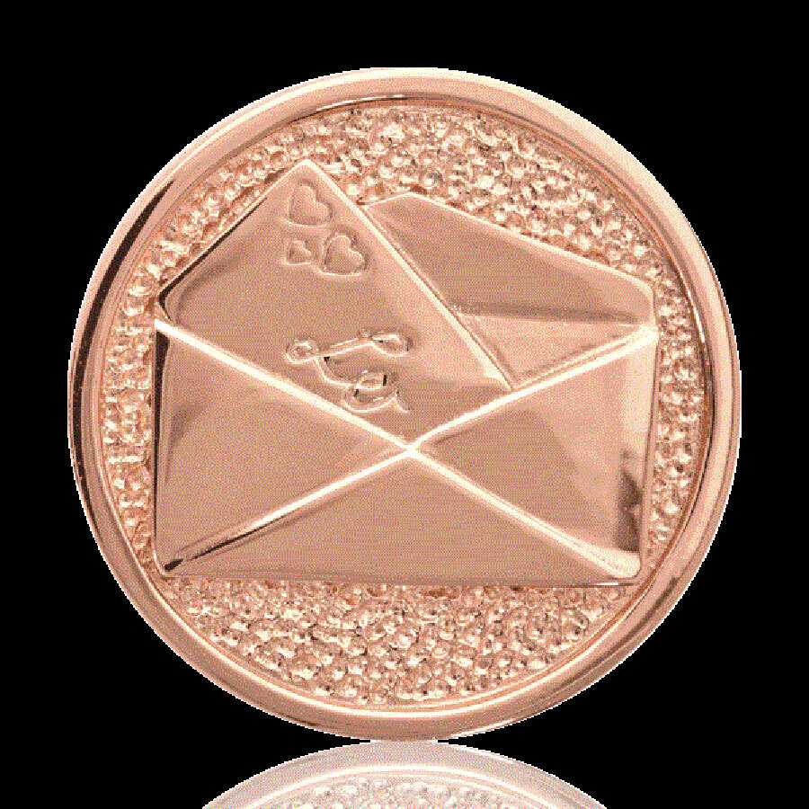 Nikki Lissoni Love Letter Two-Sided Rose Gold Plated 33mm Coin C1009RGM, MPN: C1009RGM, 87186274602…