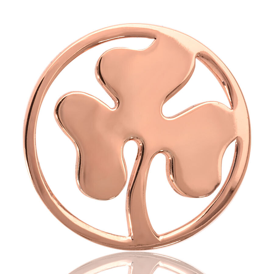 Nikki Lissoni Clover Rose Gold Plated 33mm Coin C1023RGM