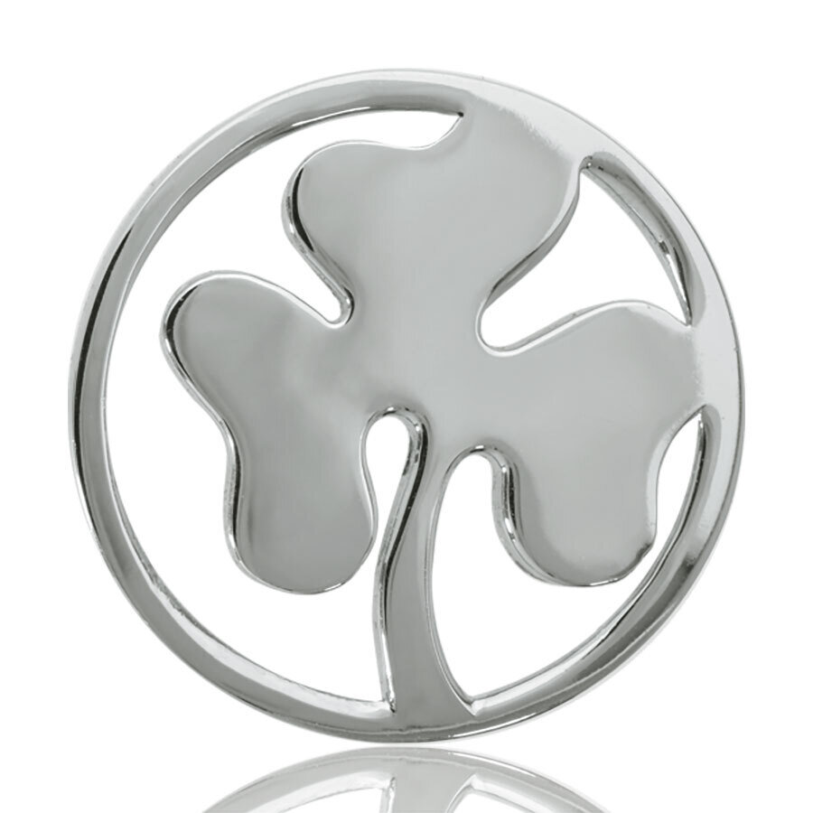 Nikki Lissoni Clover Silver Plated 33mm Coin C1023SM