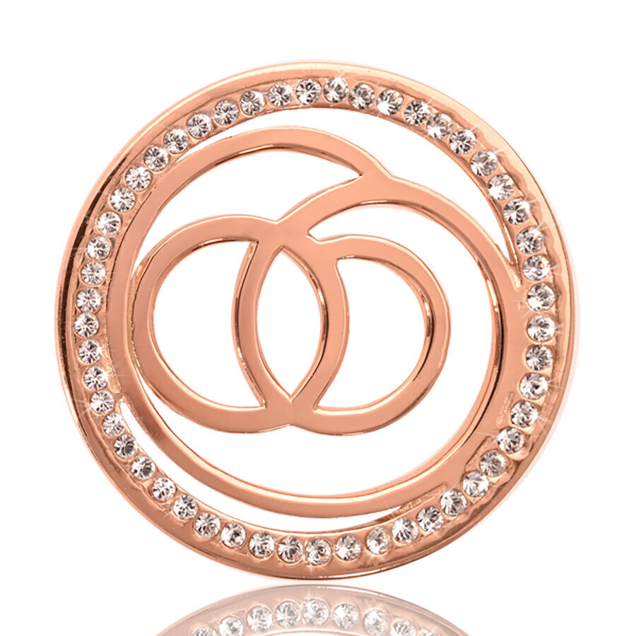 Nikki Lissoni Sophisticated Rose Gold Plated 33mm Coin C1032RGM