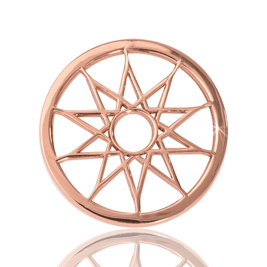 Nikki Lissoni Dreamcatcher Rose Gold Plated 23mm Coin C1034RGS